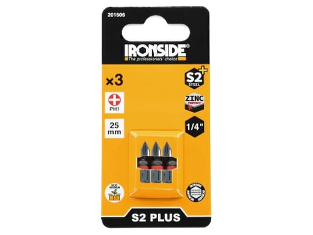 Bits 1/4 X 25 MM, 3 Pcs Sl 4.5