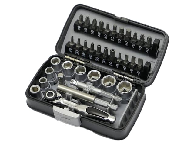 Boite A Douilles & Bits Mini 35 Pcs 1/4"