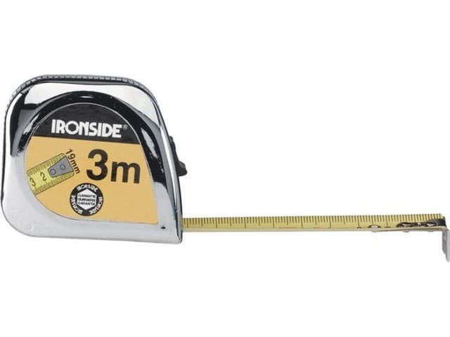 Metre Roulant 5MX25MM Abs Chrome + Blocage