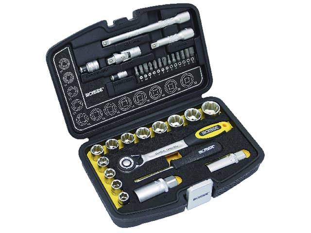 Boite A Douilles 34 Pces. 1/4" + 3/8" (fd)