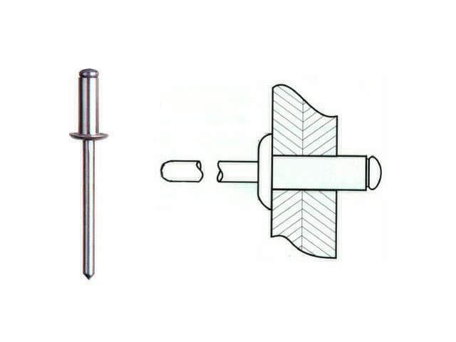 Rivet Alu/acier 4.8X25 - Sb.25