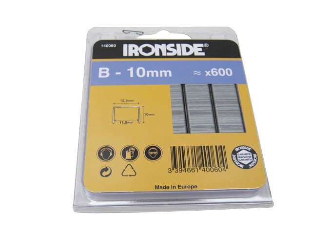 Agrafes B 10MM Blister 600PCES.