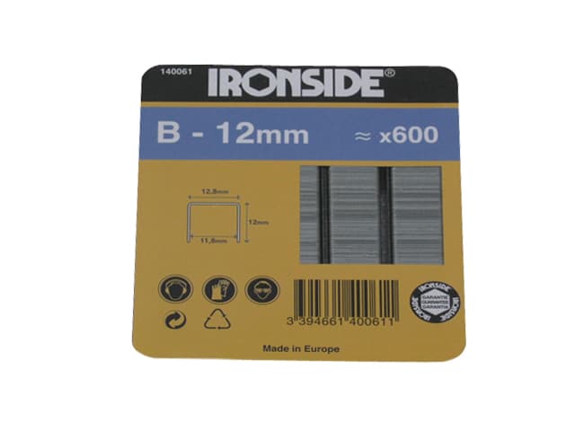 Agrafes B 12MM Blister 600PCES.