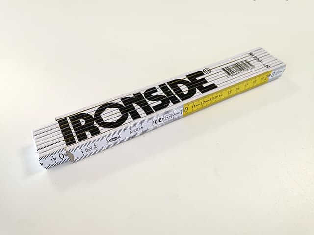 Double Metre Bois Blanc/jaune