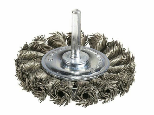 Brosse Circulaire D75x8mm Torsade Tige 6MM