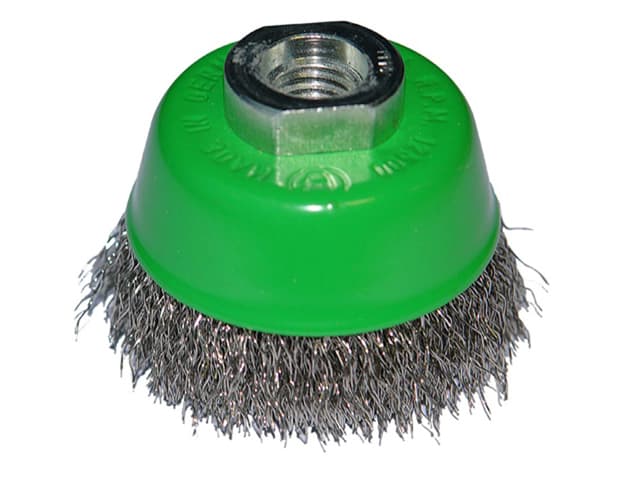 Brosse Coupe D65mm M14 Inox Torsade 0,35MM
