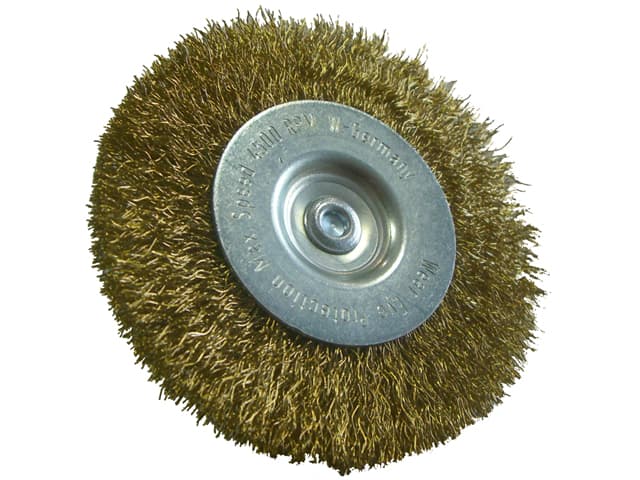 Brosse Circulaire D75x10 MM Tige D6 Laiton