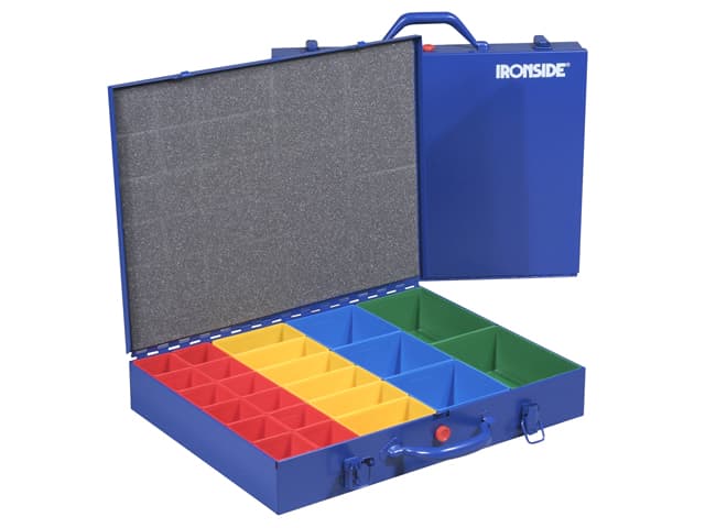 Coffre Metallique Bleu 23 Comp. 440X355X66MM