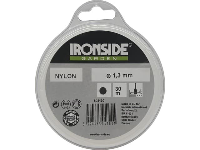 Bobine Fil Nylon Diam.1,3mm-30m Blanc