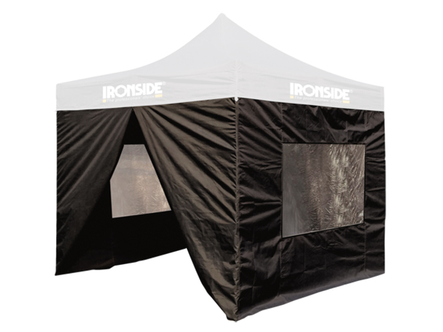Parois P/tente Chantier Ouverte Noir 309819