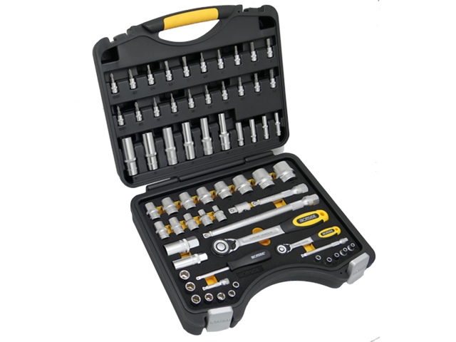 Boite A Douilles 65 Pces. 1/4" + 1/2" (fd)
