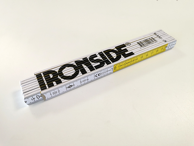 Double Metre Bois Blanc/jaune