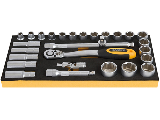 Module N°6-e: Douilles 1/2" - 28 Pcs (fd)